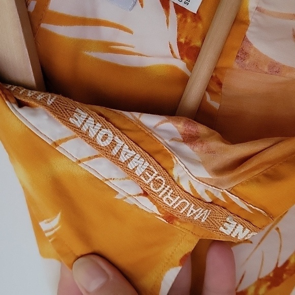 MOJEANS By Maurice Malone Hawaiian 100% Cotton Button Down Shirt Palm Leaves XL - Picture 10 of 16